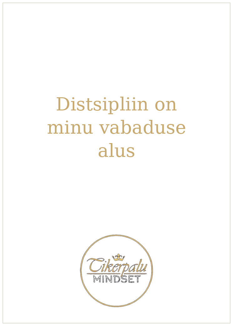 Tikerpalu Mindset™ Affirmatsiooni Kaardid